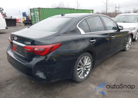 2018 Infiniti Q50 3.0T Luxe z USA, uszkodzony, nr VIN JN1EV7AP9JM591700